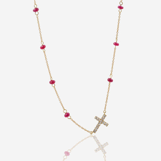 Rosary Cross Necklace