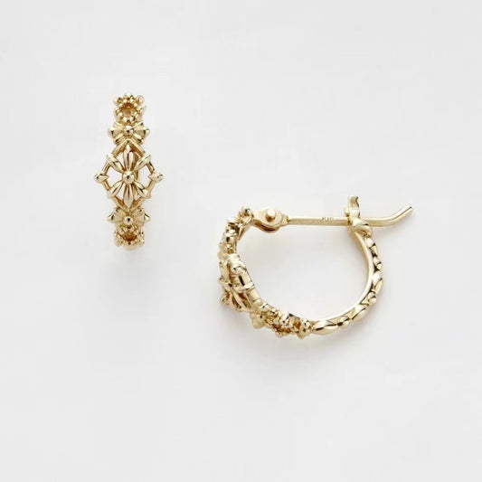 Golden Plait Earrings
