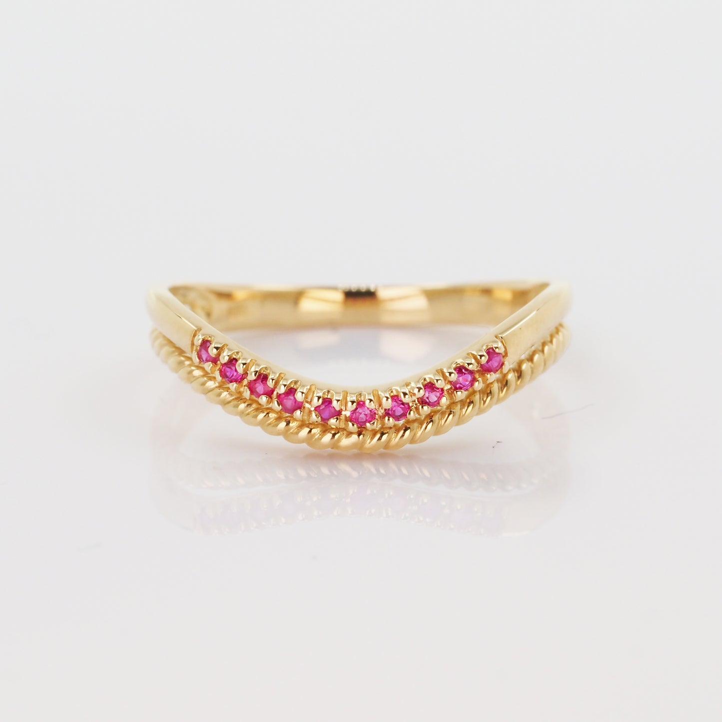 Ruby Wave Ring