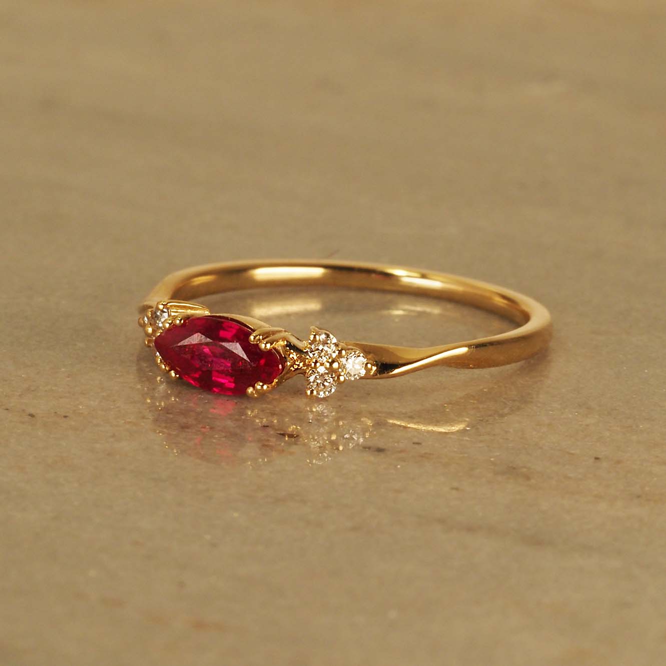 The Mermaid Ring with Ruby