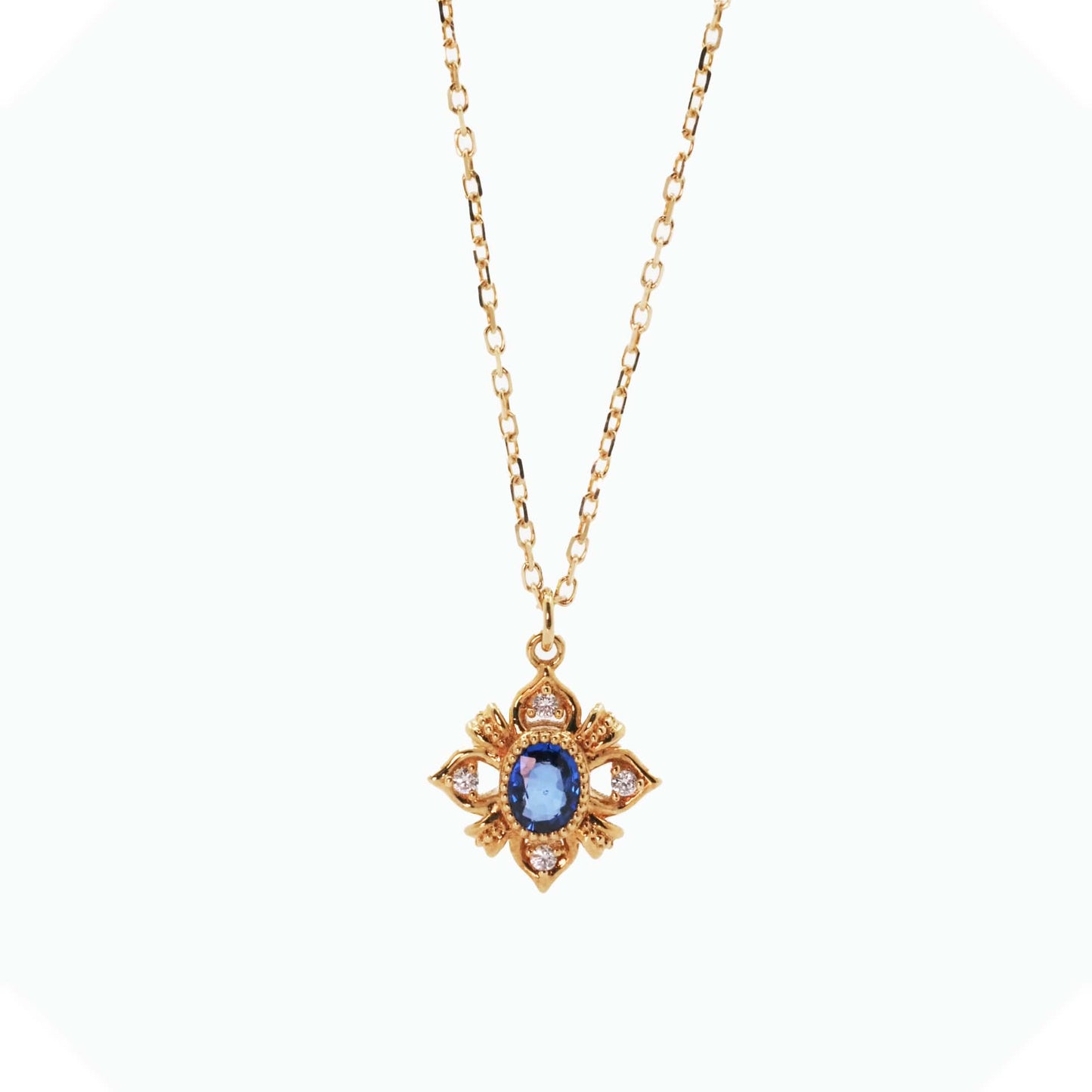 Night Blue Sapphire Necklace