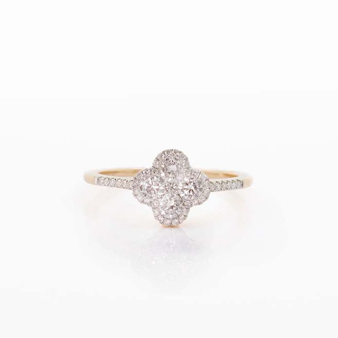 Diamond Clover Ring | Stylekiki x Kelimeraki