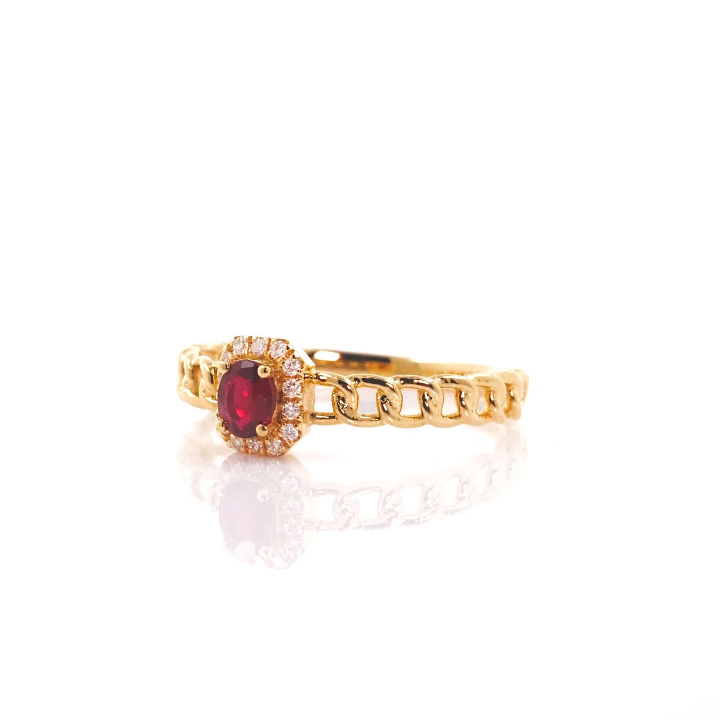 Ruby Chain Ring