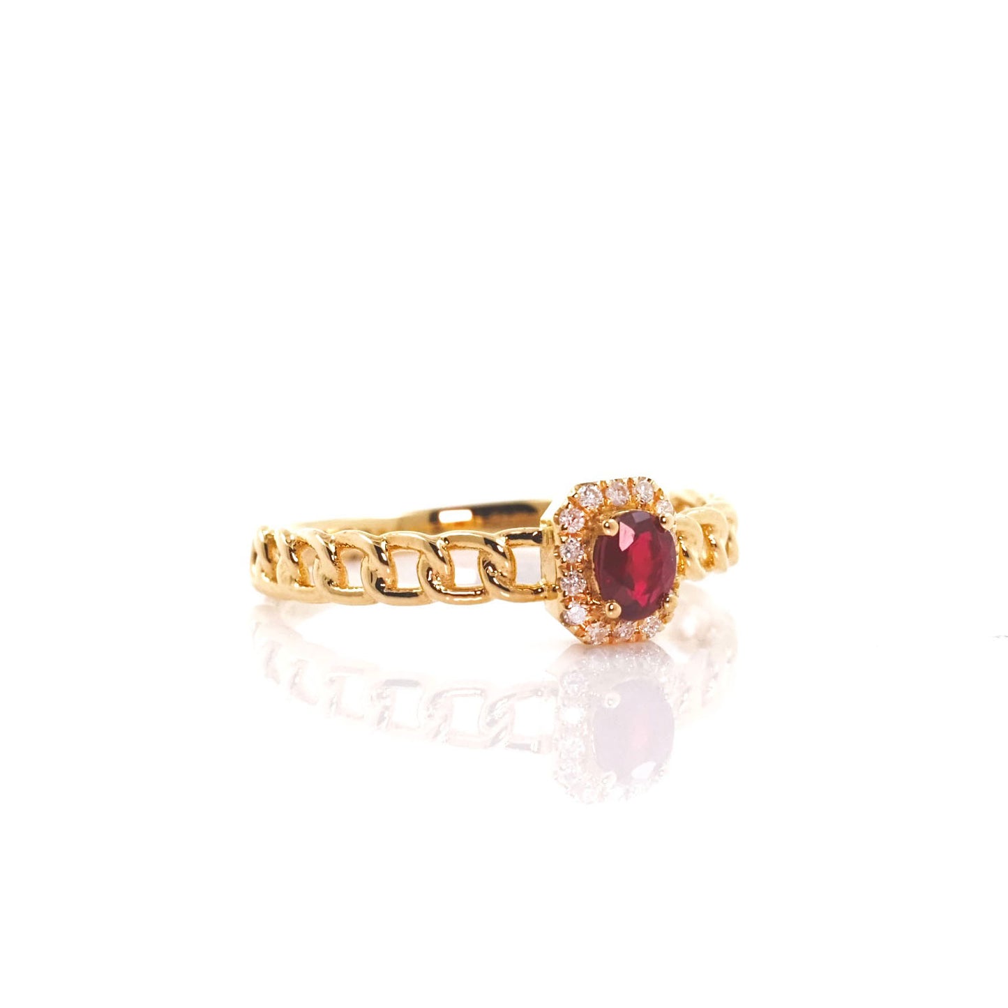 Ruby Chain Ring