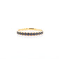 Blue Sapphire Band Ring with GRM certificate