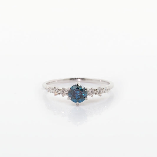 Blue Diamond Ring