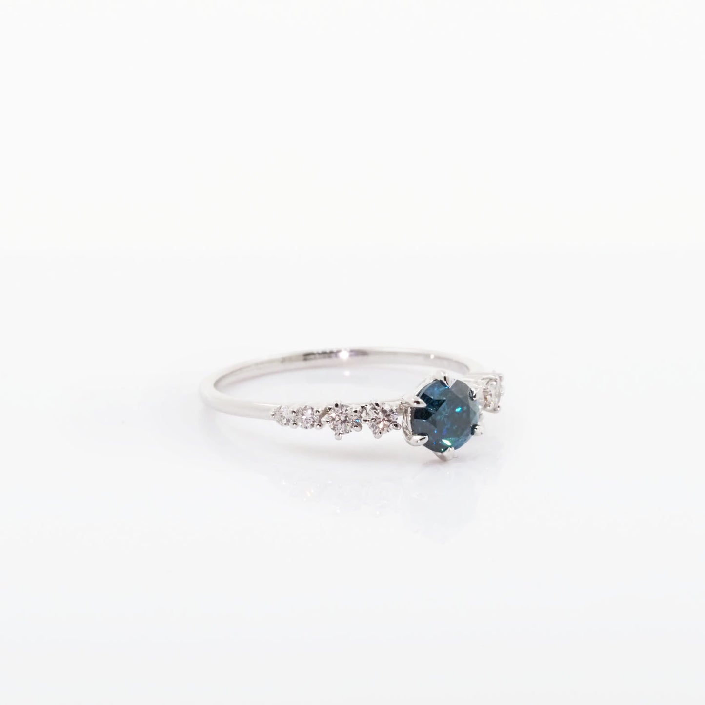 Blue Diamond Ring