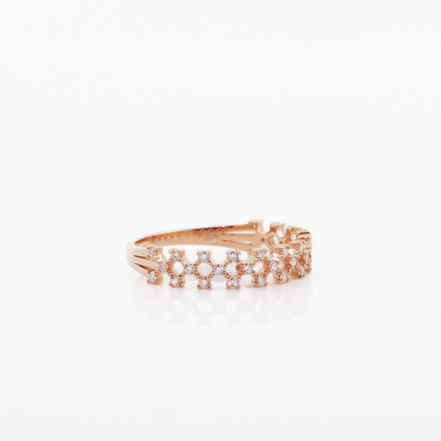 Diamond Mesh Ring (3 Row)