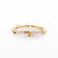 Golden Rope Diamond Ring