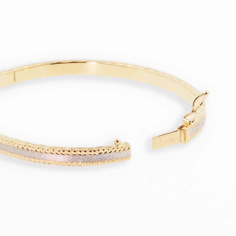 18K Italian Two Tone Bangle